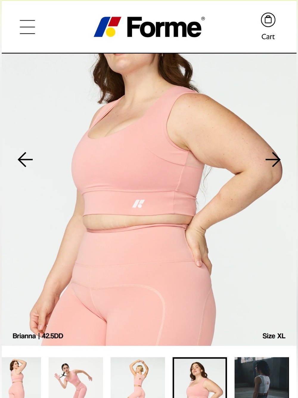 Forme Pink Seamless Sports Bra - Supportive Everyday Comfort